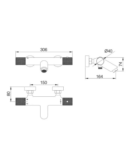 BAIN DOUCHE LAITON MONZA IMEX