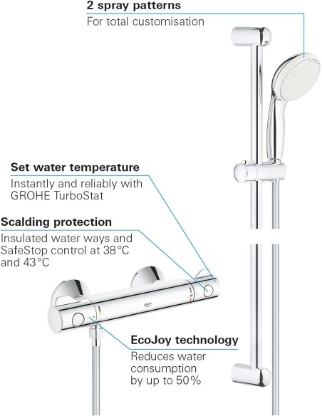MITIGEUR DE DOUCHE THERMOSTATIQUE GROHTHERM 800 GROHE