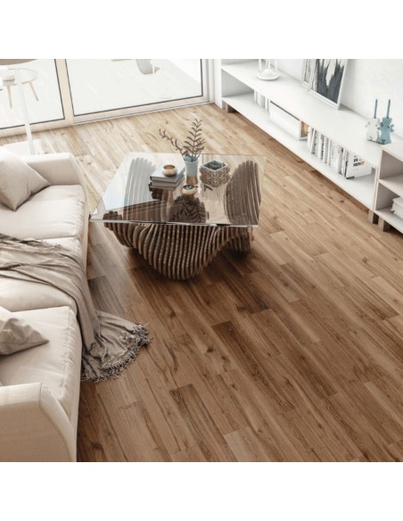 CARRELAGE LAME DE PARQUET DIM 15*90  TOWN NOGAL CERPA CERAMICA