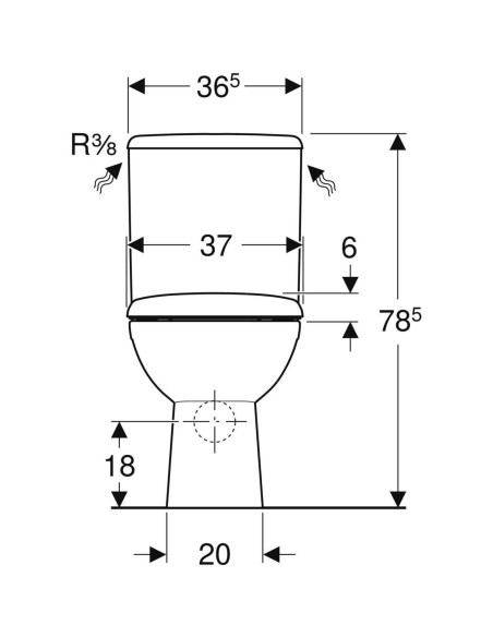 PACK WC AU SOL RIMFREE SH RENOVA GEBERIT