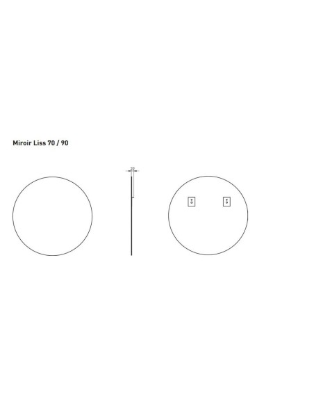 MIROIR RETRO ÉCLAIRER LISS VISOBATH