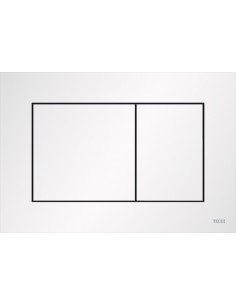 PLAQUE DE DECLENCHEMENT BLANC MAT TECE