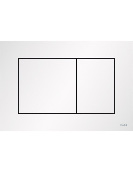 PLAQUE DE DECLENCHEMENT BLANC MAT TECE