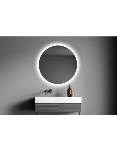 MIROIR CIRCULAIRE  B953 LED  ET PÉRIMÈTRE SABLÉ BATH STAGE