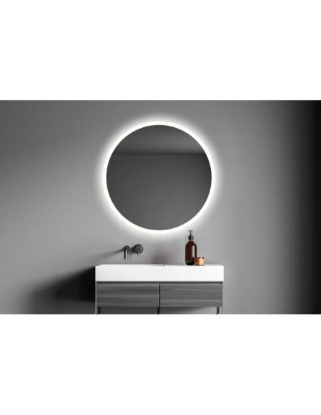 MIROIR CIRCULAIRE  B953 LED  ET PÉRIMÈTRE SABLÉ BATH STAGE