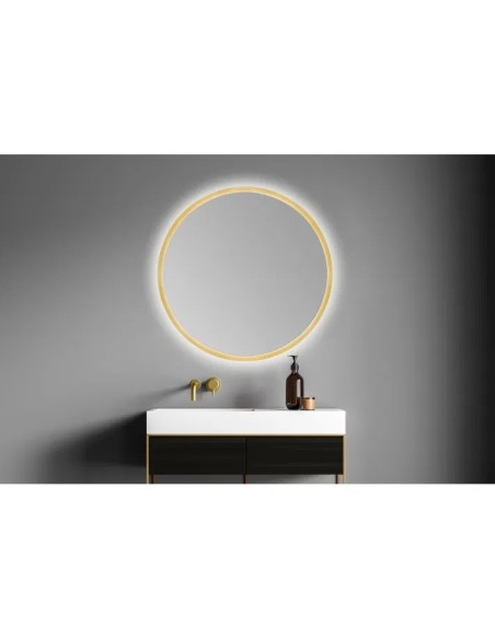 MIROIR CIRCULAIRE B953 GOLD LED À DIAMÈTRE VARIABLE BATH STAGE