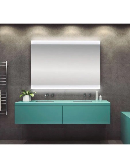 MIROIR RECTANGULAIRE B932 LED À BORD POLI BATH STAGE