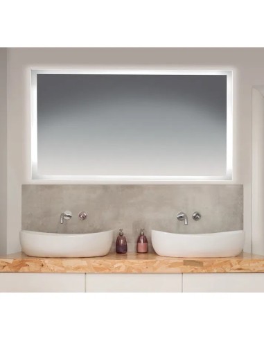 MIROIR RECTANGULAIRE B924 LED ET PÉRIMÈTRE SABLÉ BATH STAGE