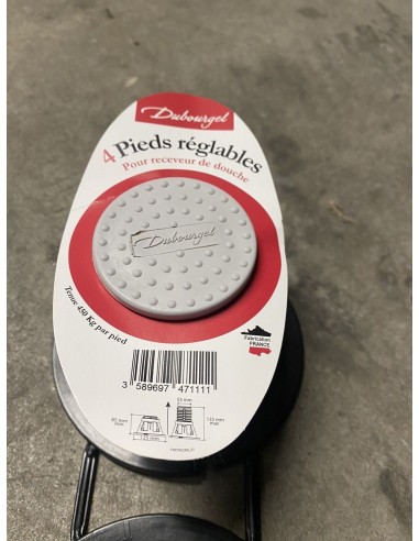 PIEDS REGLABLES POUR RECEVEUR DE DOUCHE -DUBOURGEL