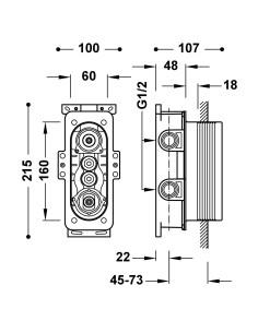 BOÎTE D'ENCASTREMENT THERM-BOX TRES GRIFERIA 2