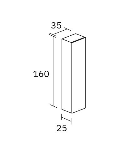 MEUBLE COLONNE  AUXILIAIRE SUSPENDU EN BOIS LAMELLÉ NOFER