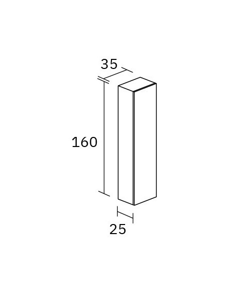 MEUBLE COLONNE  AUXILIAIRE SUSPENDU EN BOIS LAMELLÉ NOFER