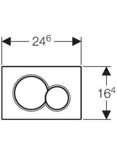 GEBERIT SIGMA 01 COMMANDE WC SUSPENDU 2