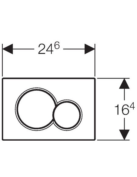 GEBERIT SIGMA 01 COMMANDE WC SUSPENDU