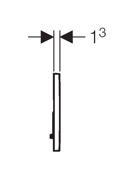 GEBERIT SIGMA 01 COMMANDE WC SUSPENDU