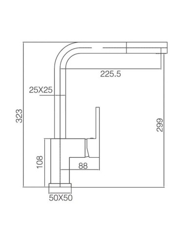 MITIGEUR CUISINE CONSTANZA IMEX