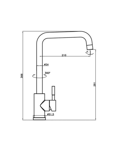 MITIGEUR CUISINE NOAH GME