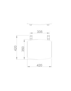 SIÈGE DE DOUCHE PLIABLE POUR MONTAGE MURAL EN polypropylène BLANC NOFER 2