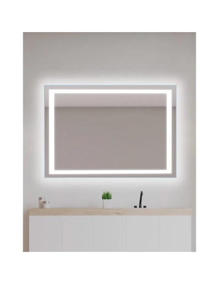 MIROIR RECTANGULAIRE B 919 LED BORD POLI BATH STAGE