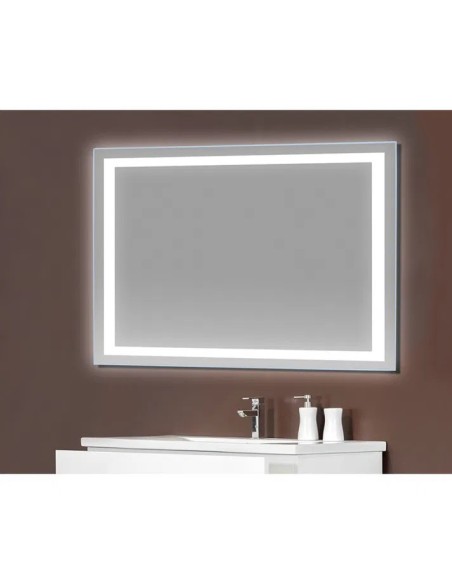 MIROIR RECTANGULAIRE B 919 LED BORD POLI BATH STAGE