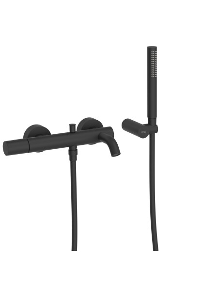 MITIGEUR MURAL POUR BAIGNOIRE AVEC SUPPORT MURAL POUR DOUCHETTE STUDY TRES GRIFERIA