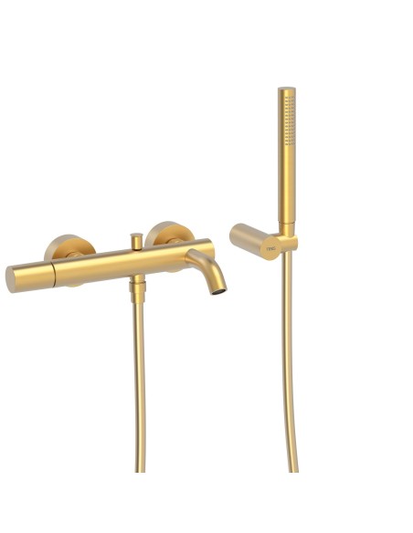 MITIGEUR MURAL POUR BAIGNOIRE AVEC SUPPORT MURAL POUR DOUCHETTE STUDY TRES GRIFERIA