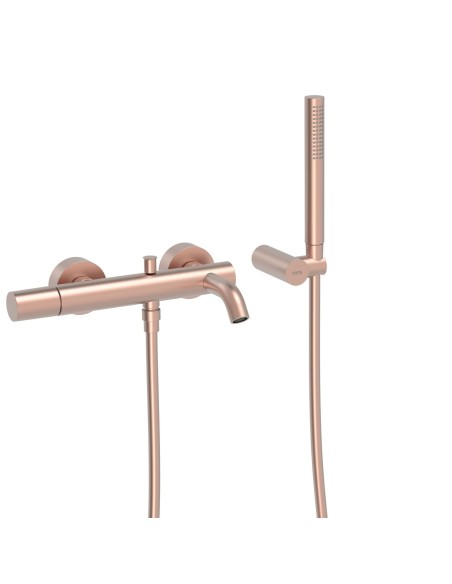 MITIGEUR MURAL POUR BAIGNOIRE AVEC SUPPORT MURAL POUR DOUCHETTE STUDY TRES GRIFERIA