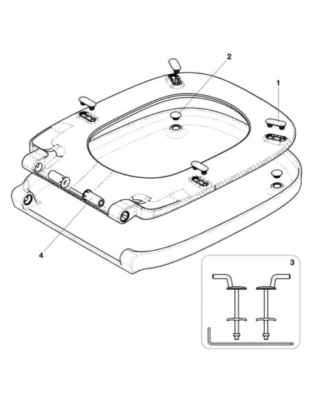 WC SUSPENDU DE 35,5CM DEBBA ROCA