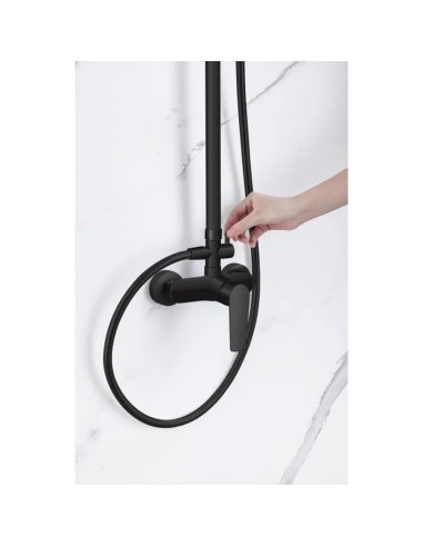 COLONNE DE DOUCHE AVEC DOUCHETTE ET POMMEAU DE DOUCHE NATURE SKY BATH