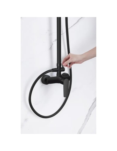 COLONNE DE DOUCHE AVEC DOUCHETTE ET POMMEAU DE DOUCHE NATURE SKY BATH