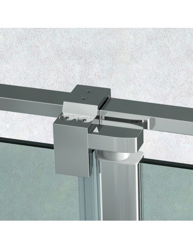 PAROI DE DOUCHE 2 PORTES PIVOTANTE+2 FIXE DENIA BECRISA