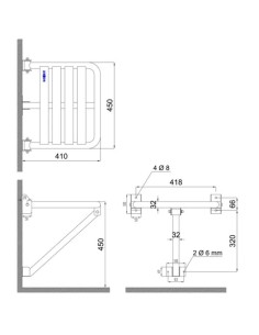 SIÈGE DE DOUCHE MURAL PLIABLE NOFER 2
