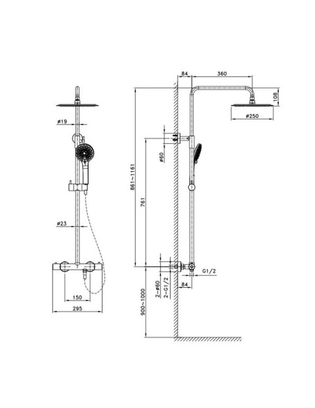 COLONNE DE DOUCHE  INVERTER R - GME SIRIO