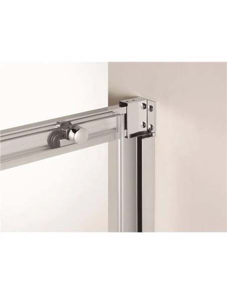 PAROI DE DOUCHE  TEMPLE  1 FIXE + 1COULISSANT  GME