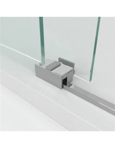 PAROI DE DOUCHE  TEMPLE  1 FIXE + 1COULISSANT  GME