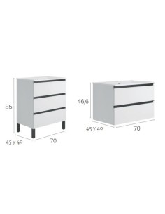 MEUBLE VASQUE MALAGA  DIM 70 ORDONEZ 2