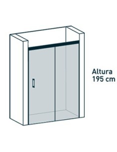 PAROI DE DOUCHE FIXE +COULISSANT YAIZA BECRISA 2
