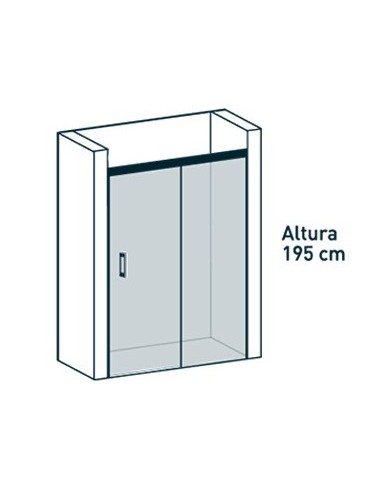 PAROI DE DOUCHE FIXE +COULISSANT YAIZA BECRISA