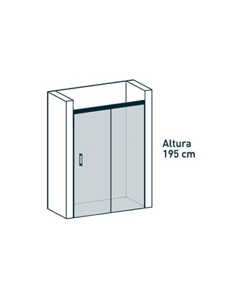 PAROI DE DOUCHE FIXE +COULISSANT YAIZA BECRISA