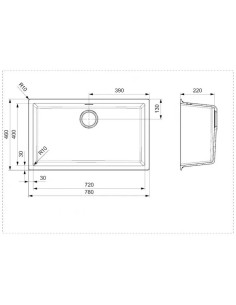 ÉVIER DE CUISINE AMSTERDAM72 SOLFLESS 2