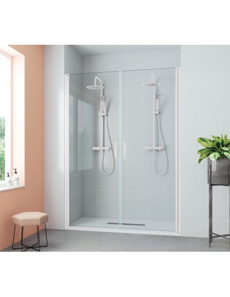 PAROI DE DOUCHE 2 PORTES PIVOTANTES  DENIA BECRISA