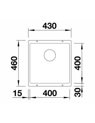 EVIER DE CUISINE SUBLINE 400 BLANCO