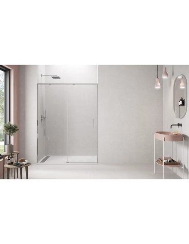 PAROI DE DOUCHE  TWENTY FIXE  + PORTE COULISSANTE- GME