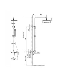 COLONNE DE DOUCHE QUADRA ELITE - GME 2