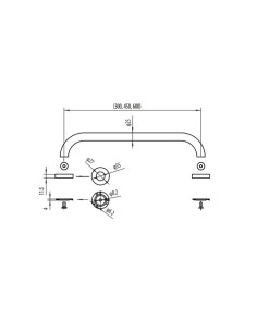 BARRE DE MAINTIEN EN ACIER INOX 304 GME 2