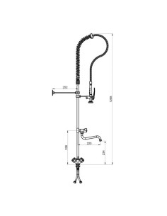 MITIGEUR CUISINE INDUSTRIEL SUR PLAN DE TRAVAIL NOFER 2