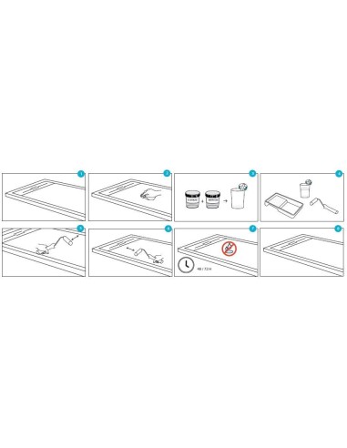 KIT DE REPARATION POUR RECEVEUR DE DOUCHE