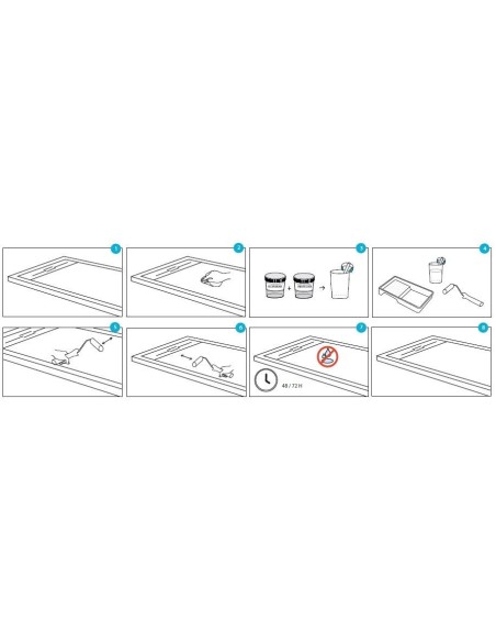 KIT DE REPARATION POUR RECEVEUR DE DOUCHE