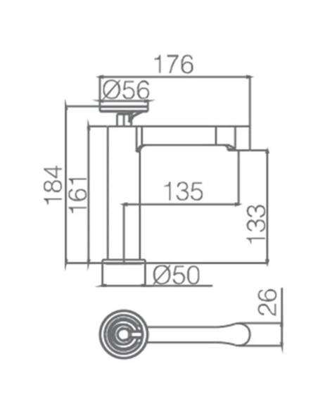 MITIGEUR LAVABO OLIMPO IMEX
