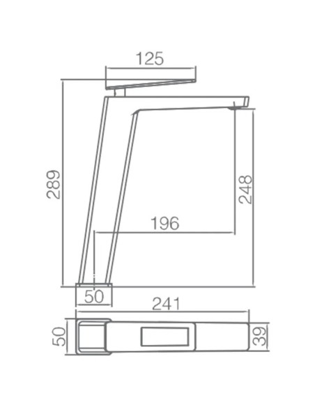 MITIGEUR LAVABO HAUT SUECIA IMEX